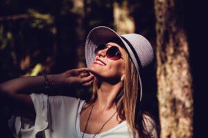 selective focus photo of smiling woman